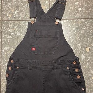 Dickies Black Womens Overalls